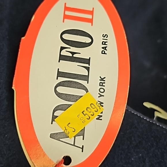 Vintage Adolfo II New York/Paris Stylish Woman's Hat NWT - Picture 4 of 5